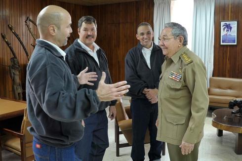 Fraternal encuentro con Raúl Castro